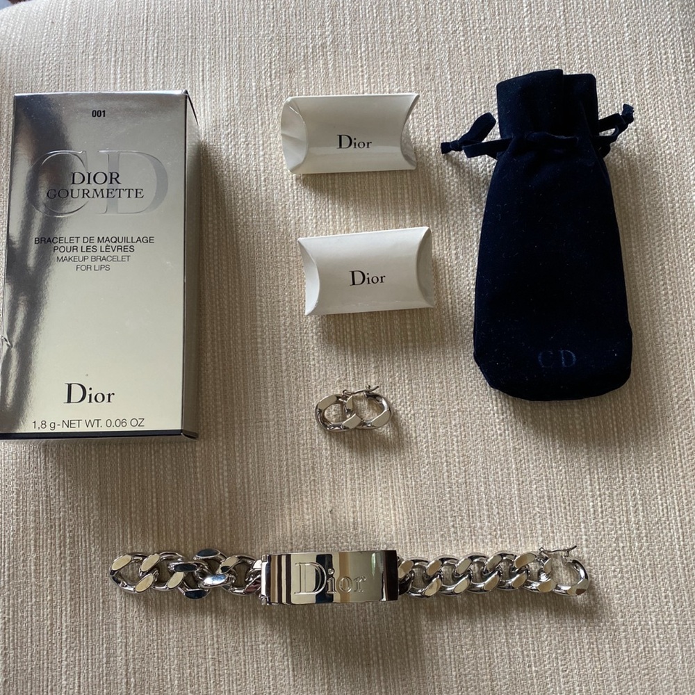 Dior Gourmette Bracelet for Lips NIB Lip Gloss inside.Including 2 Extenders.